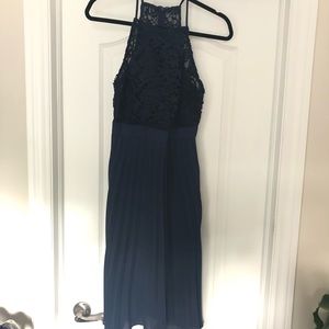 2/$60 🐚 Shein High-neck Lace Pleated Dress